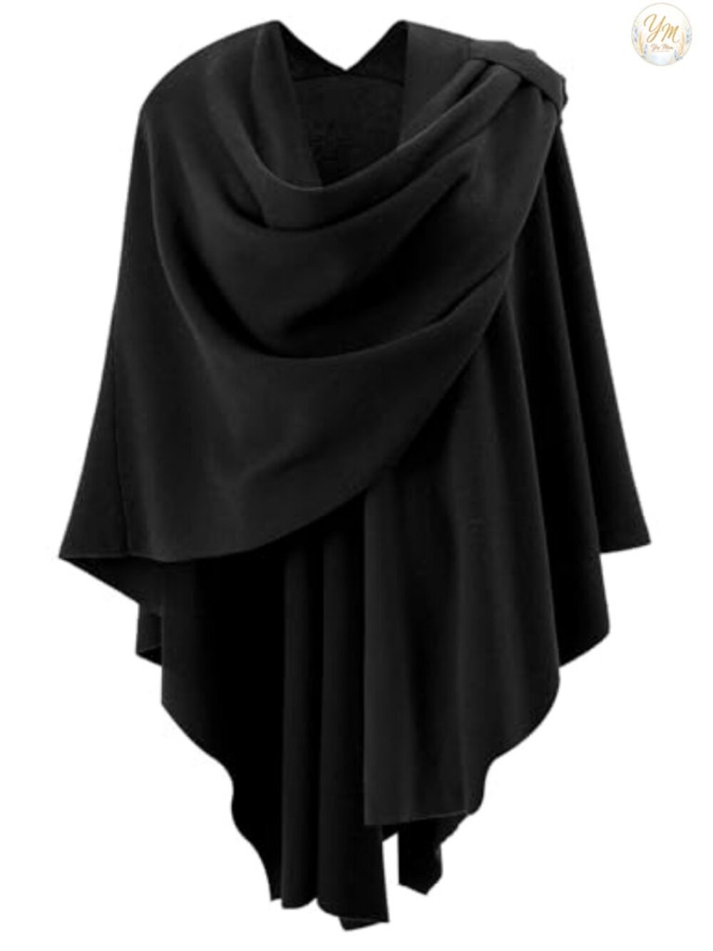 Women's Cross Front Poncho Shawl Wrap – One Size Fits All Elegant Formal Evening